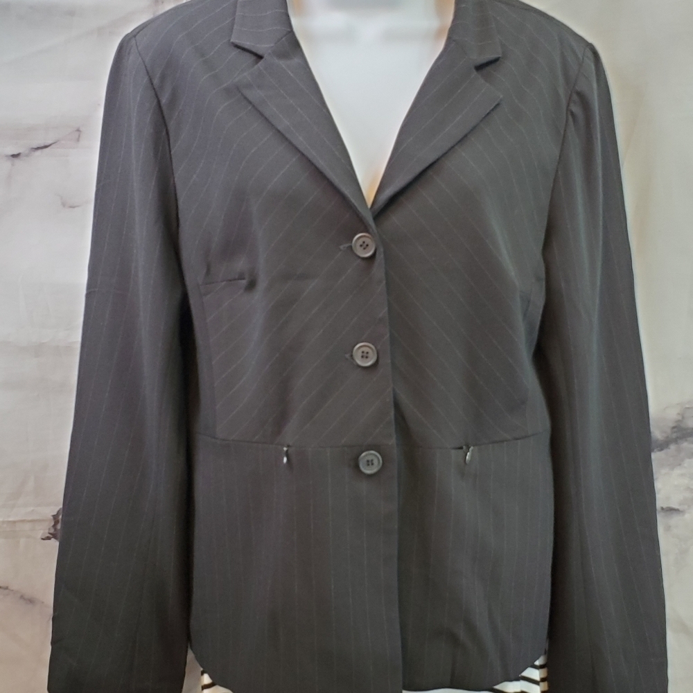 Vintage Size 12 Harris Wallace Black Blazer
